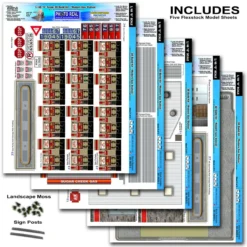 BK 4808 1:48 Scale "Modern Gas Station" Photo Real Scale Building Kit -Innovative Hobby Supply shop s l1600 27476.1641853964