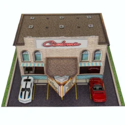 BK 6454 1:64 Scale "Cinema Building" Photo Real Scale Building Kit -Innovative Hobby Supply shop s l1600 27667.1674667780