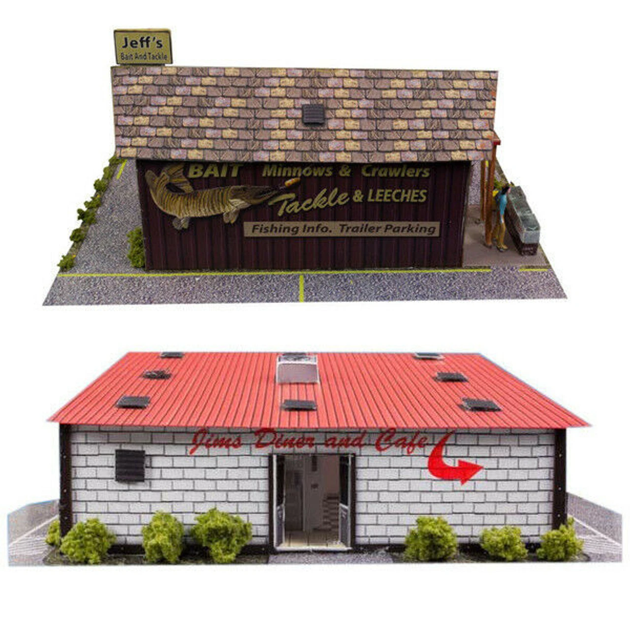 BK 8707 1:87 Scale "Diner & Bait Shop" Photo Real Scale Building Kit 11 BK 8707 1:87 Scale "Diner & Bait Shop" Photo Real Scale Building Kit - Image 9
