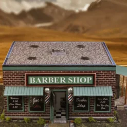 BK 6409 1:64 Scale "Barber Shop" Photo Real Scale Building Kit -Innovative Hobby Supply shop s l1600 29260.1641508404