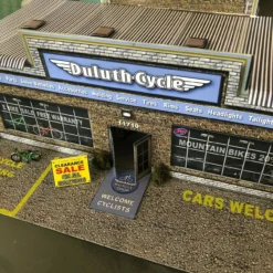 BK 6438 1:64 Scale Duluth Cycle Bicycle Shop Building Kit -Innovative Hobby Supply shop s l1600 29754.1641507595