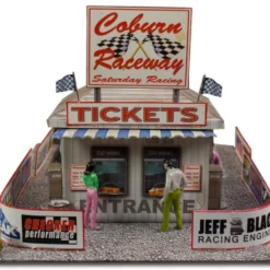 BK 8701 1:87 Scale "Race Tower & Ticket Gate Entrance" Photo Real Scale Building Kit -Innovative Hobby Supply shop s l1600 31578.1641507557