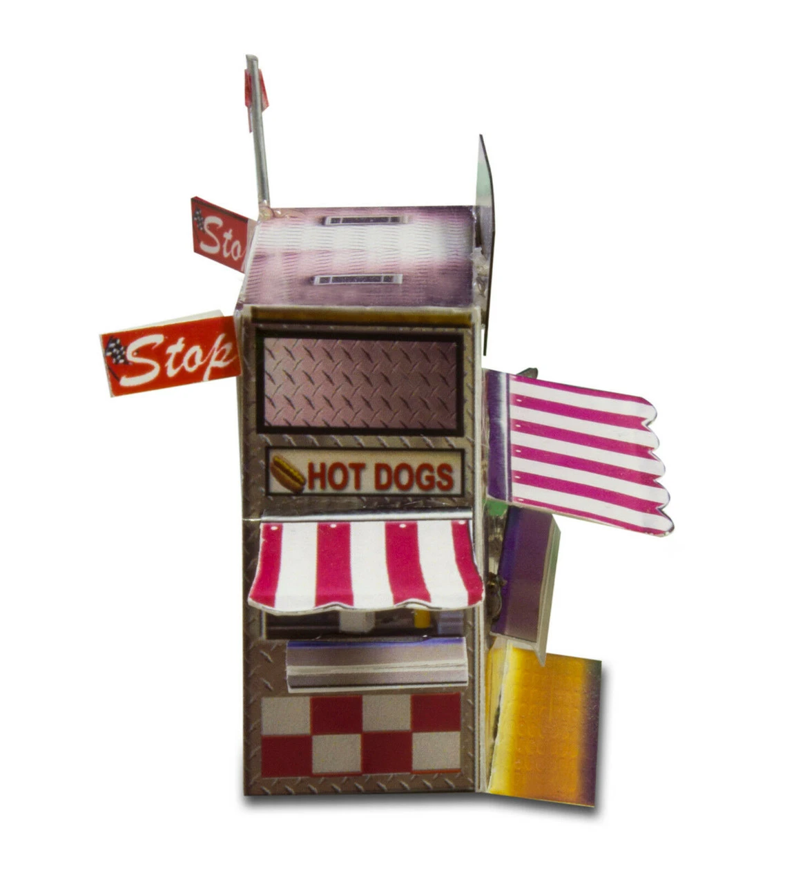 BK 4802 1:48 Scale "Bleacher Kit & Hot Dog Stand" Photo Real Scale Building Kit 6 BK 4802 1:48 Scale "Bleacher Kit & Hot Dog Stand" Photo Real Scale Building Kit - Image 4