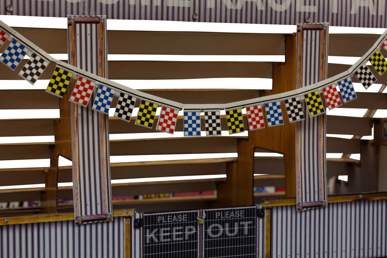 BK 6402 1:64 Scale "Bleacher Kit & Hot Dog Stand" Photo Real Scale Building Kit 5 BK 6402 1:64 Scale "Bleacher Kit & Hot Dog Stand" Photo Real Scale Building Kit - Image 3