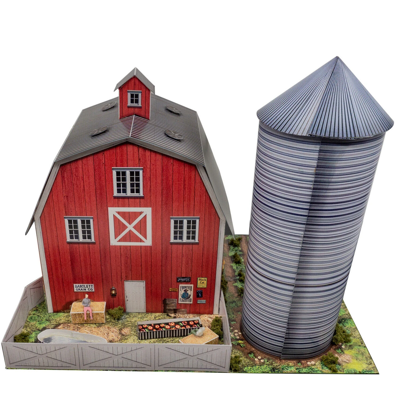 BK 6455 1:64 Scale "Red Barn And Silo" Photo Real Scale Building Kit 7 BK 6455 1:64 Scale "Red Barn And Silo" Photo Real Scale Building Kit - Image 5