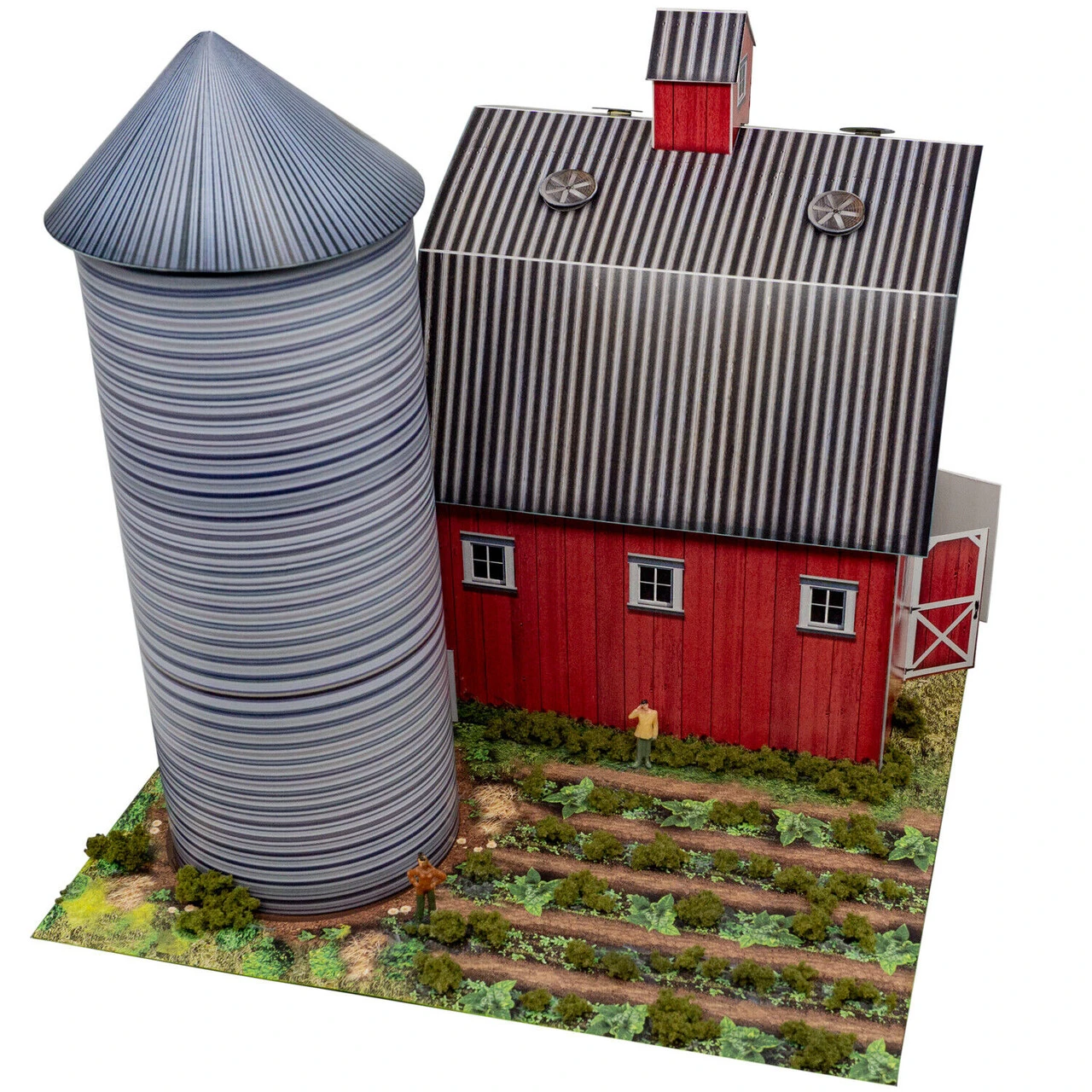 BK 6455 1:64 Scale "Red Barn And Silo" Photo Real Scale Building Kit 6 BK 6455 1:64 Scale "Red Barn And Silo" Photo Real Scale Building Kit - Image 4