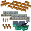 BK 6430 1/64 Scale Slot Car Photo Real "Porta Potty's, Park Benches, Trash Cans" -Innovative Hobby Supply shop s l1600 40200.1641507732