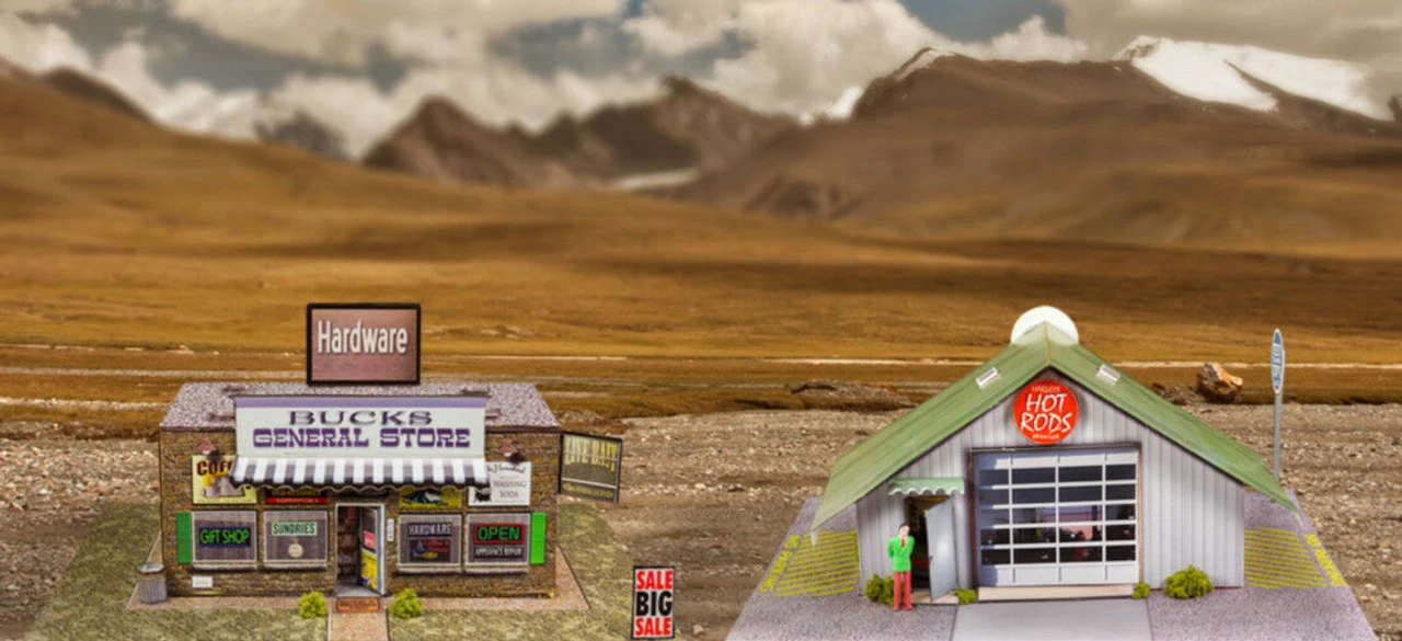 BK 8703 1:87 Scale "General Store & Commercial Steel Building" Photo Real Scale Building Kit 11 BK 8703 1:87 Scale "General Store & Commercial Steel Building" Photo Real Scale Building Kit - Image 9