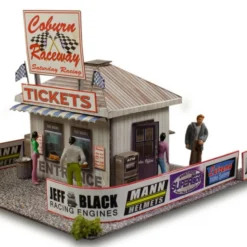 BK 6406 1:64 Scale "Ticket And Gate Entrance" Photo Real Scale Building Kit
