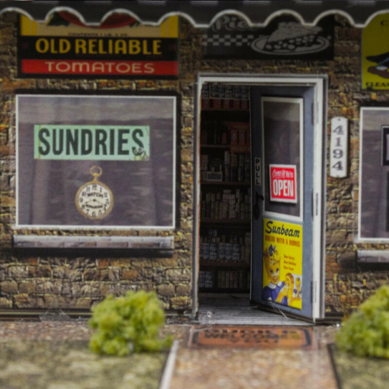 BK 8703 1:87 Scale "General Store & Commercial Steel Building" Photo Real Scale Building Kit 5 BK 8703 1:87 Scale "General Store & Commercial Steel Building" Photo Real Scale Building Kit - Image 3