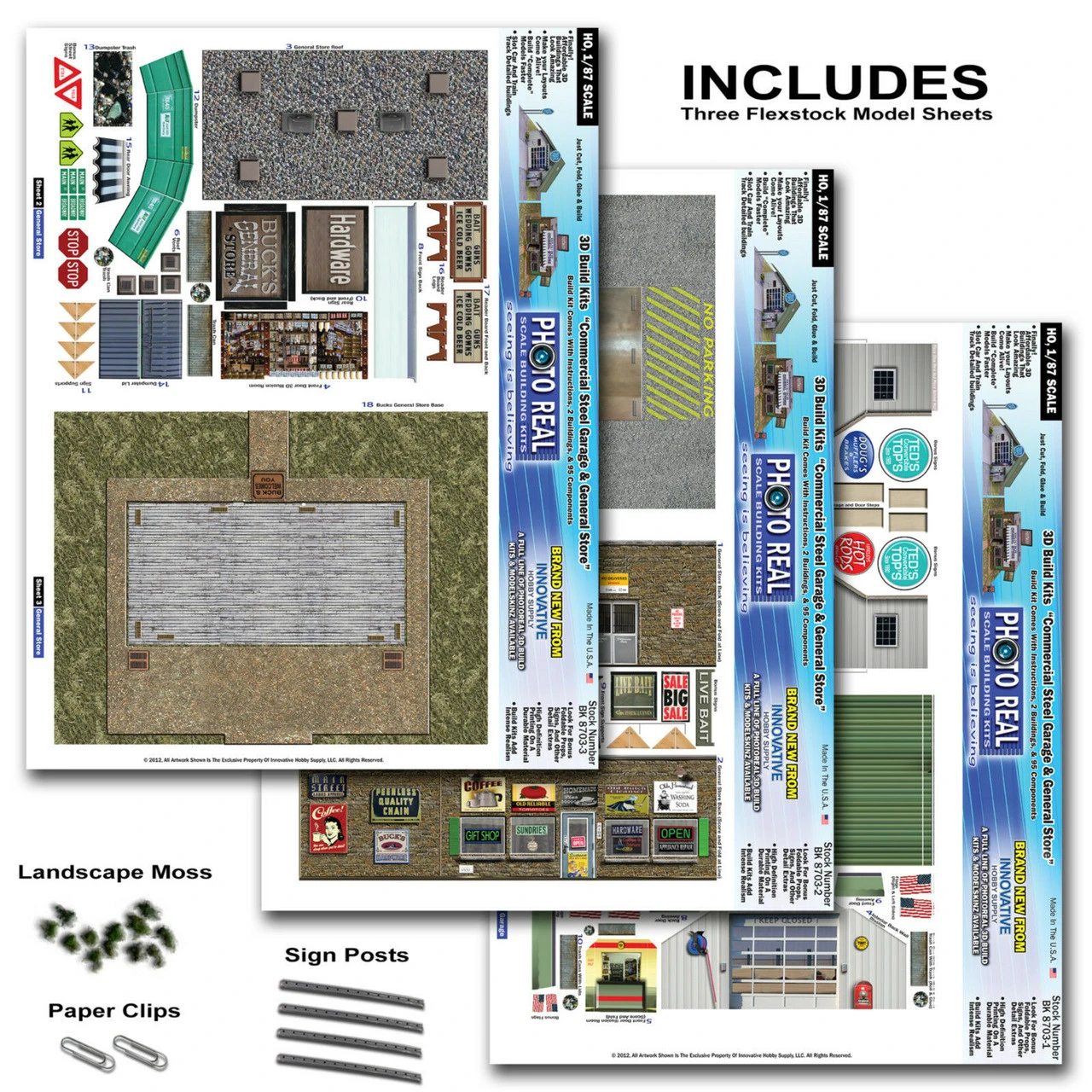 BK 8703 1:87 Scale "General Store & Commercial Steel Building" Photo Real Scale Building Kit 10 BK 8703 1:87 Scale "General Store & Commercial Steel Building" Photo Real Scale Building Kit - Image 8