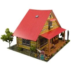 BK 6416 1:64 Scale "Log Cabin" Photo Real Scale Building Kit