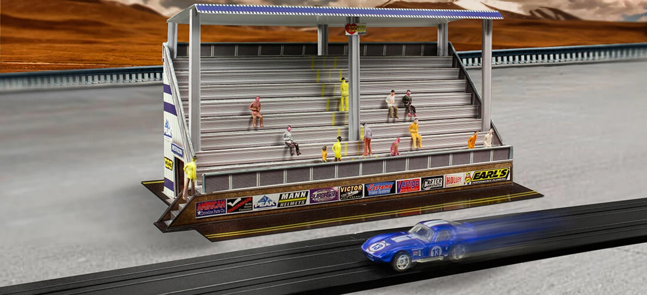 BK 6431 1/64 Slot Car HO "Modern Bleachers" Photo Real Fits Aurora AFX Race Tracks 13 BK 6431 1/64 Slot Car HO "Modern Bleachers" Photo Real Fits Aurora AFX Race Tracks - Image 11