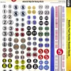MG 3306 Ultracal Racing Metallic Pearl Number Roundel Decals 1:32 Scale -Innovative Hobby Supply shop s l1600 60933.1640213658