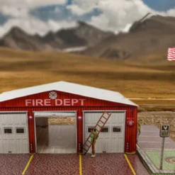 BK 6414 1:64 Scale "Fire Department" Photo Real Scale Building Kit -Innovative Hobby Supply shop s l1600 62601.1641508330