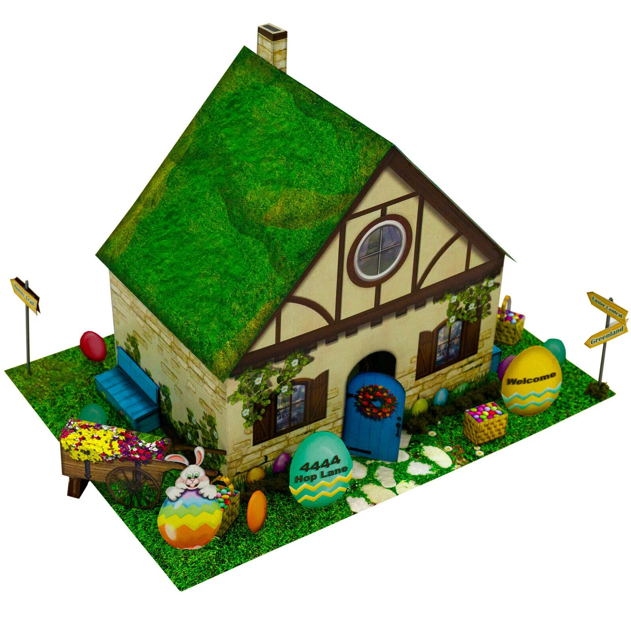 BK 4842 1:48 Scale "Easter Bunny House" Photo Real Scale Building Kit 4 BK 4842 1:48 Scale "Easter Bunny House" Photo Real Scale Building Kit - Image 2