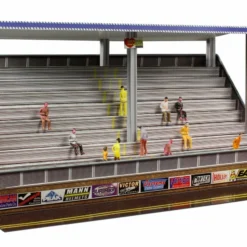 BK 6431 1/64 Slot Car HO "Modern Bleachers" Photo Real Fits Aurora AFX Race Tracks