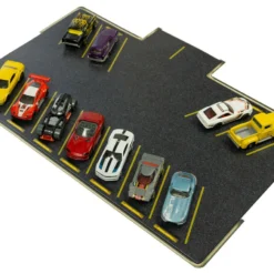 PL 1012 1:64 Scale Slot Car HO Giant Municipal Parking Lot And Hot Wheels Staging Area