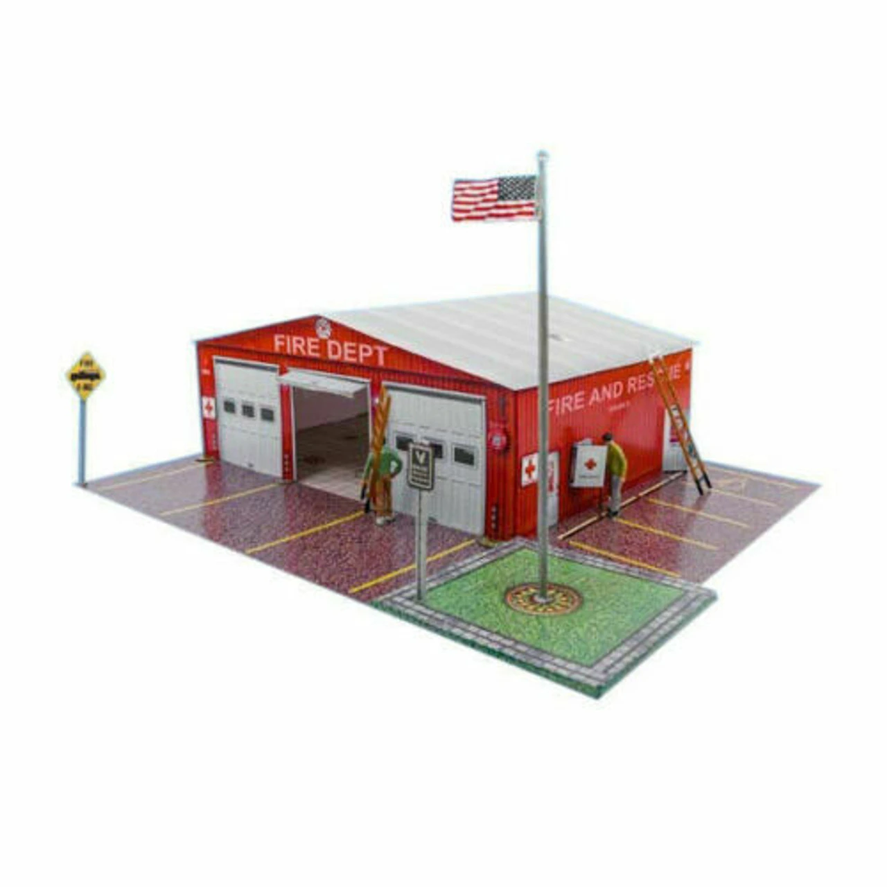 BK 3214 1:32 Scale Fire Department Building Kit 3 BK 3214 1:32 Scale Fire Department Building Kit