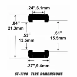 ST 1190 1/32 Scale Slot Car Tire For MRRC Chaparral, Cobra, Slot It & BWA Wheels -Innovative Hobby Supply shop s l1600 72136.1640901657