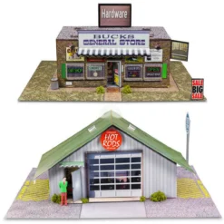BK 8703 1:87 Scale "General Store & Commercial Steel Building" Photo Real Scale Building Kit