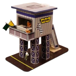 BK 6429 1/64 Slot Car HO "Marshalling Tower" Photo Real Fits Aurora AFX Race Tracks