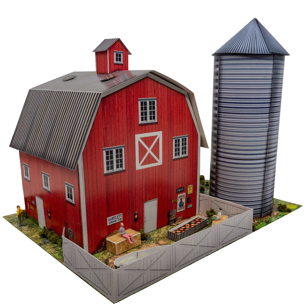 BK 6455 1:64 Scale "Red Barn And Silo" Photo Real Scale Building Kit 8 BK 6455 1:64 Scale "Red Barn And Silo" Photo Real Scale Building Kit - Image 6
