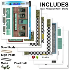 BK 3209 1:32 Scale Barber Shop Building Kit -Innovative Hobby Supply shop s l1600 79876.1641854397