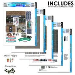 BK 6434 1:64 Scale Slot Car Coin Laundry Laundromat Building Kit -Innovative Hobby Supply shop s l1600 80459.1641507645