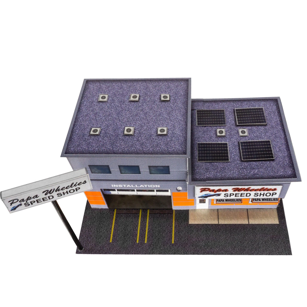 BK 6451 1:64 Scale "Papa Wheelies Speed Shop" Photo Real Scale Building Kit 6 BK 6451 1:64 Scale "Papa Wheelies Speed Shop" Photo Real Scale Building Kit - Image 4