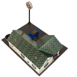 BK 6447 1:64 Scale "Leroy's Gas Station" Photo Real Scale Building Kit -Innovative Hobby Supply shop s l1600 80939.1674672548