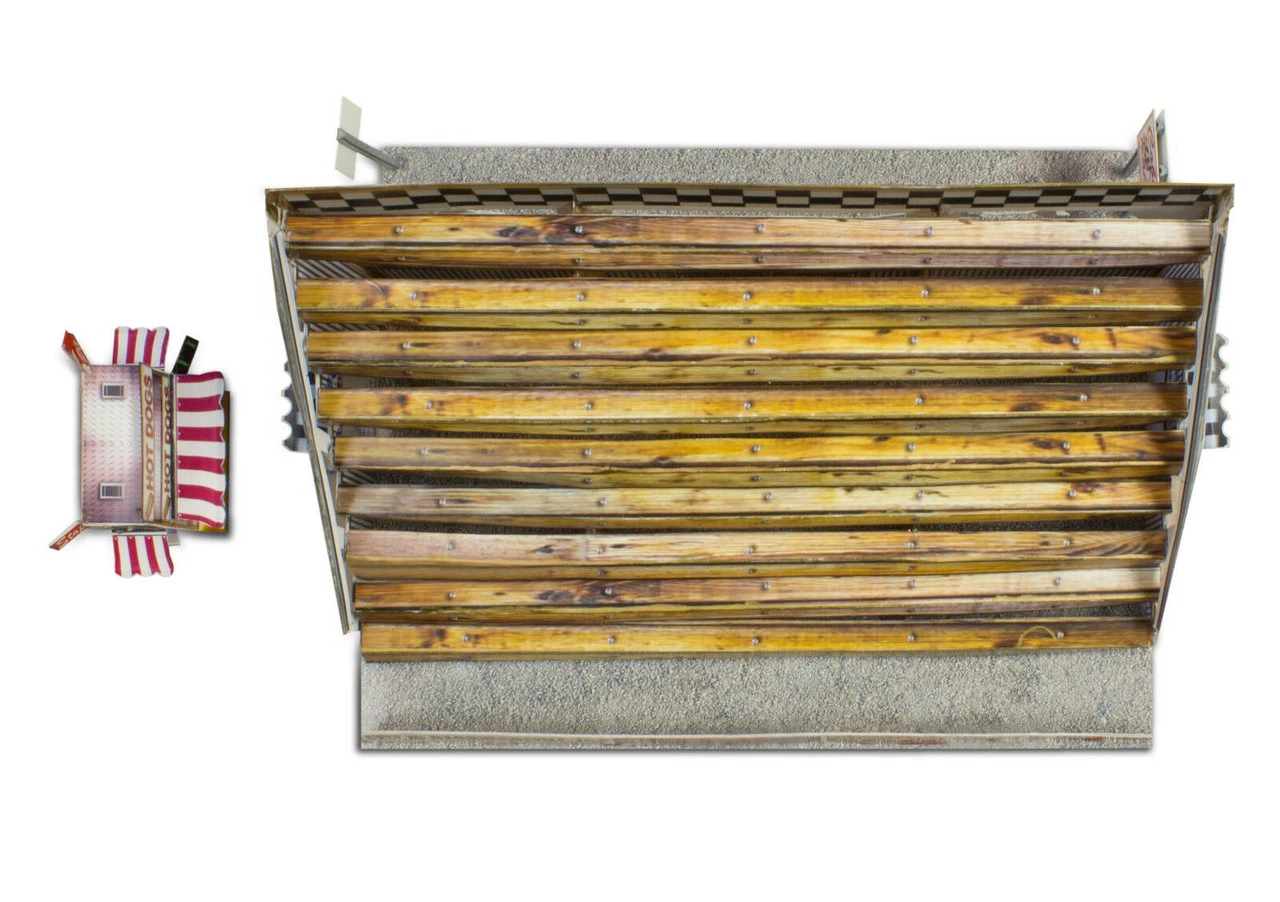 BK 4802 1:48 Scale "Bleacher Kit & Hot Dog Stand" Photo Real Scale Building Kit 5 BK 4802 1:48 Scale "Bleacher Kit & Hot Dog Stand" Photo Real Scale Building Kit - Image 3
