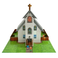 BK 4839 1:48 Scale Church Model Building Kit -Innovative Hobby Supply shop s l1600 83646.1641853524