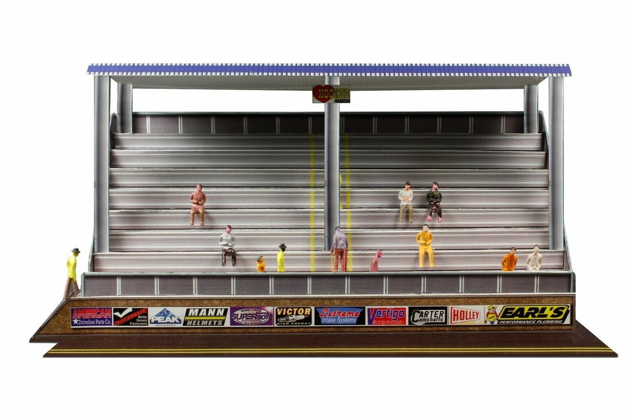 BK 6431 1/64 Slot Car HO "Modern Bleachers" Photo Real Fits Aurora AFX Race Tracks 7 BK 6431 1/64 Slot Car HO "Modern Bleachers" Photo Real Fits Aurora AFX Race Tracks - Image 5