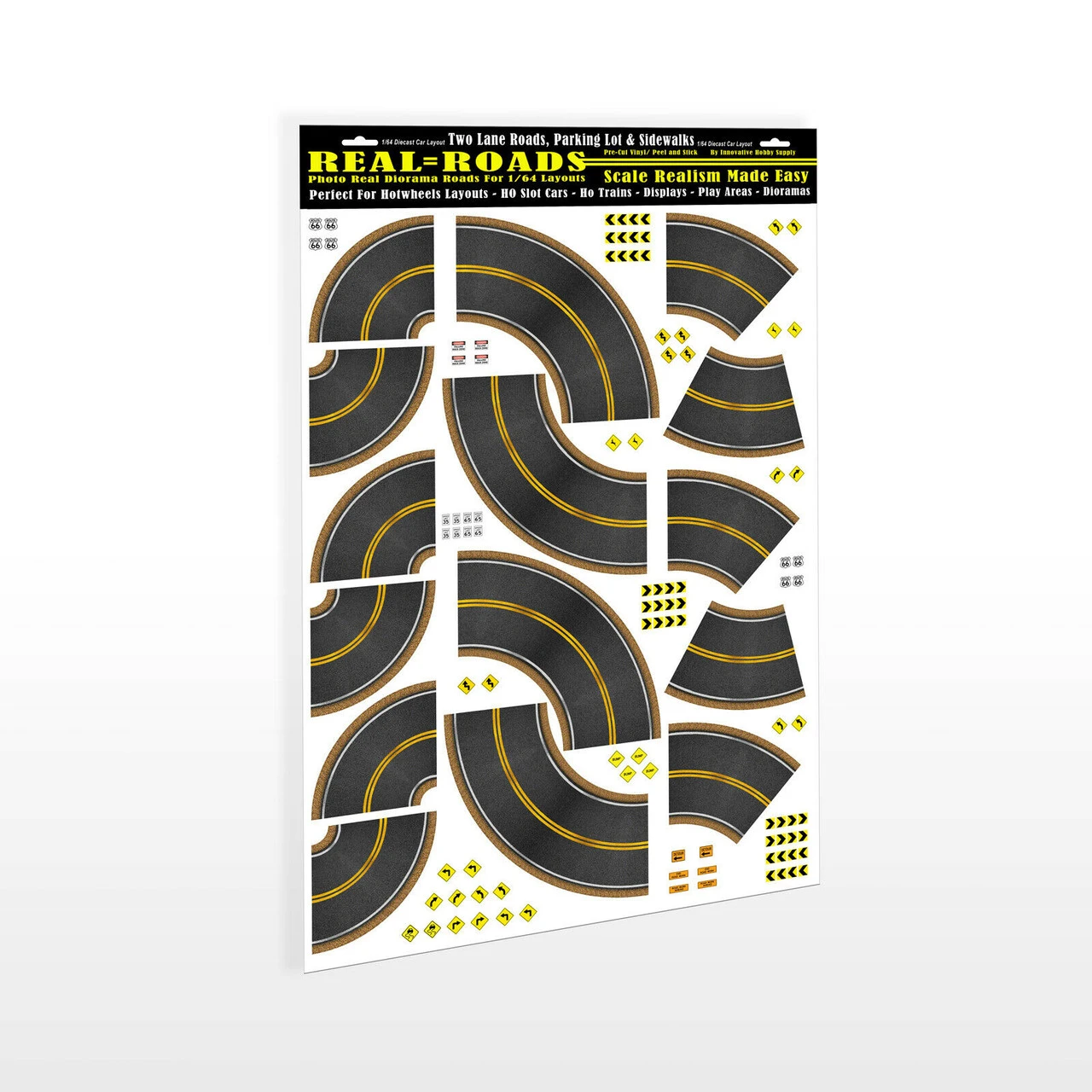 MG 9004 1/64 Scale Model Real Roads STYLE-4 Curves & Turns 4 MG 9004 1/64 Scale Model Real Roads STYLE-4 Curves & Turns - Image 2