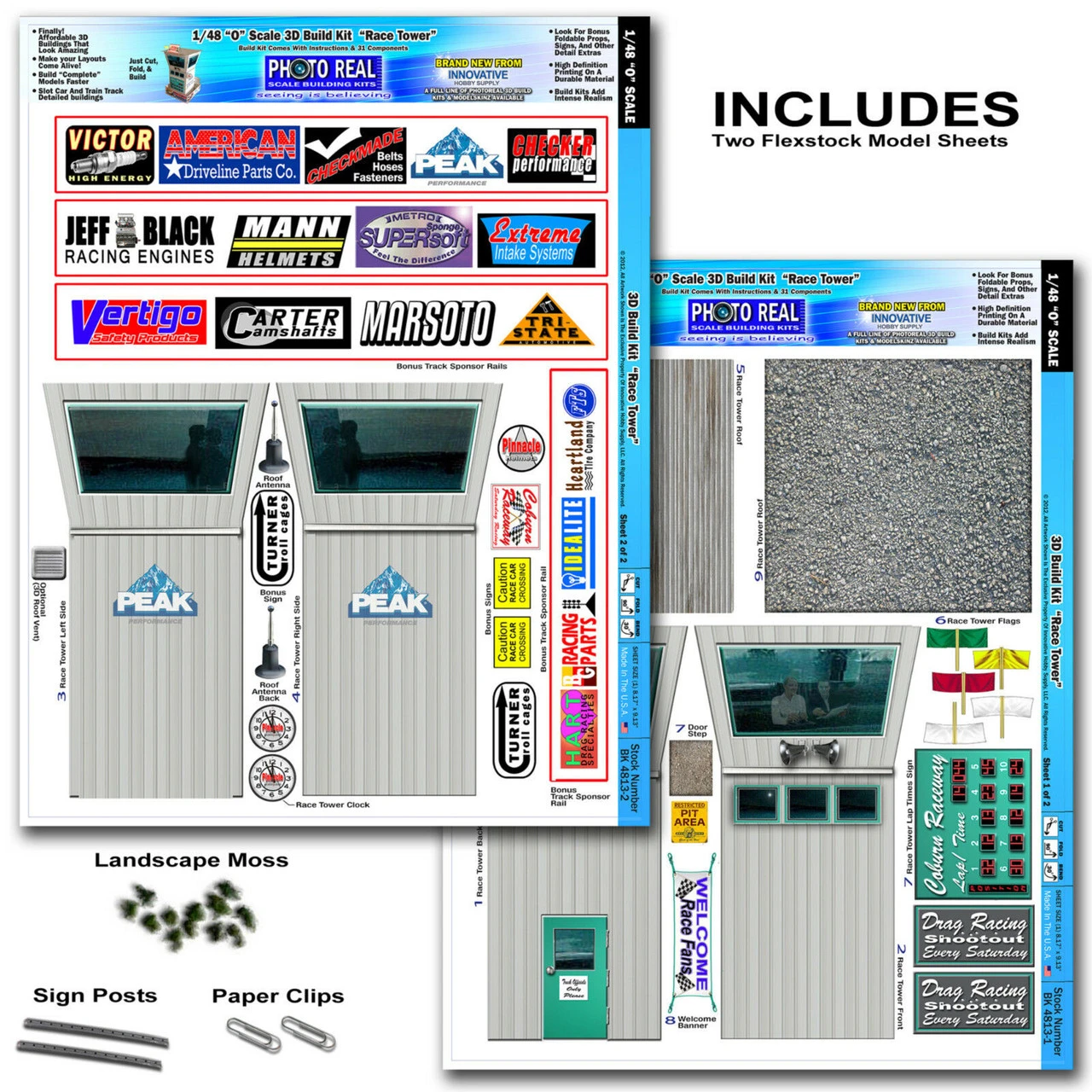 BK 4813 1:48 Scale "Race Tower" Photo Real Scale Building Kit 12 BK 4813 1:48 Scale "Race Tower" Photo Real Scale Building Kit - Image 10