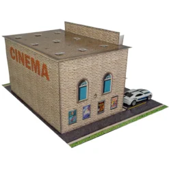 BK 6454 1:64 Scale "Cinema Building" Photo Real Scale Building Kit -Innovative Hobby Supply shop s l1600 88824.1674667779