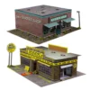 BK 8704 1:87 Scale "Motorcycle Shop & Barber Shop" Photo Real Scale Building Kit -Innovative Hobby Supply shop s l1600 89961.1641507408