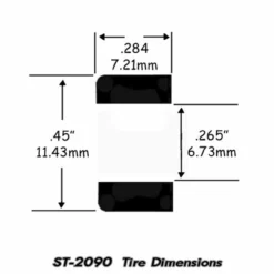 ST 2090 1/64 HO Scale Slot Car Tire For Life-Like Trucks And "M" Chassis Cars, Fast Tracker - Rears -Innovative Hobby Supply shop s l1600 90425.1640213818