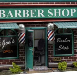 BK 6409 1:64 Scale "Barber Shop" Photo Real Scale Building Kit -Innovative Hobby Supply shop s l1600 91764.1641508404