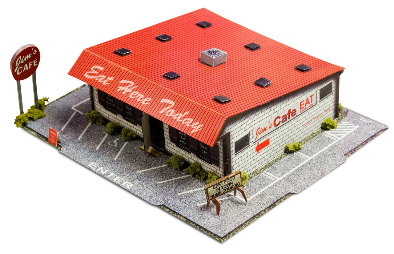BK 8707 1:87 Scale "Diner & Bait Shop" Photo Real Scale Building Kit 6 BK 8707 1:87 Scale "Diner & Bait Shop" Photo Real Scale Building Kit - Image 4