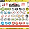 MG 6200-3 UltraCal High Def Racing Number Roundel Decals Style 3 1:43 Scale -Innovative Hobby Supply shop s l500 08464.1674582383
