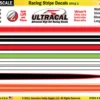 MG 6104-3 UltraCal Racing Stripe Decals Style 3 Red White Stripe 1:64 Scale -Innovative Hobby Supply shop s l500 29331.1674581655