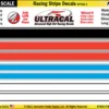 MG 6204-1 UltraCal Racing Stripe Decals Style 1 1:43 Scale -Innovative Hobby Supply shop s l500 42362.1674583975