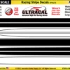 MG 6204-3 UltraCal Racing Stripe Decals Style 3 1:43 Scale -Innovative Hobby Supply shop s l500 71729.1674584466