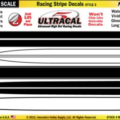 MG 6204-3 UltraCal Racing Stripe Decals Style 3 1:43 Scale