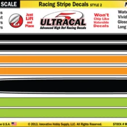 MG 6204-2 UltraCal Racing Stripe Decals Style 2 1:43 Scale